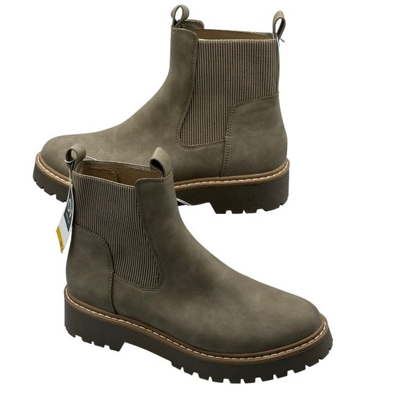 Dolce Vita Shoes - DV by Dolce Vita Leigha Chelsea Boots Round Toe Dark Taupe Womens Size 8 NEW